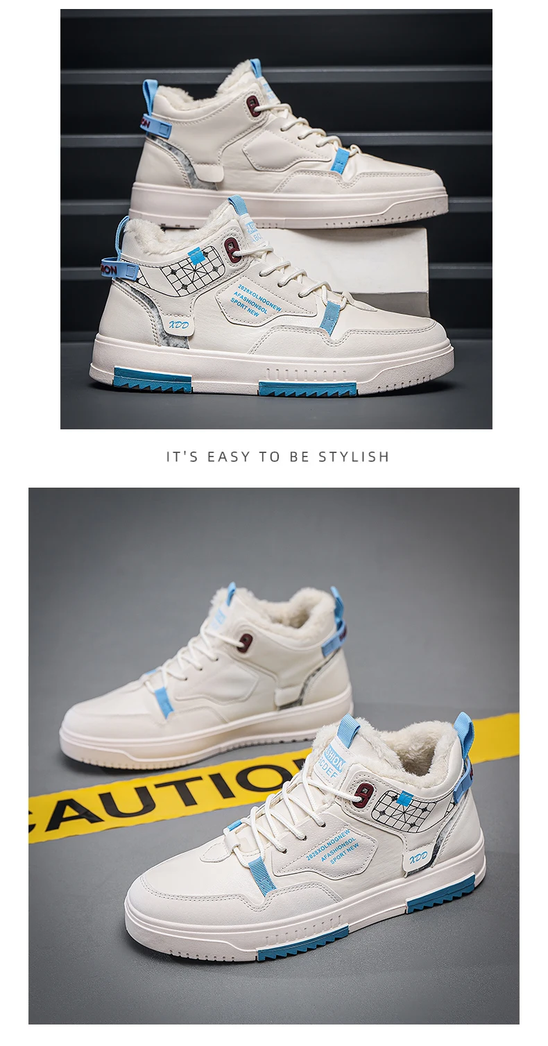 Men’s Casual Sport Sneakers – High-Top, Anti-Slip Sole - Image 3