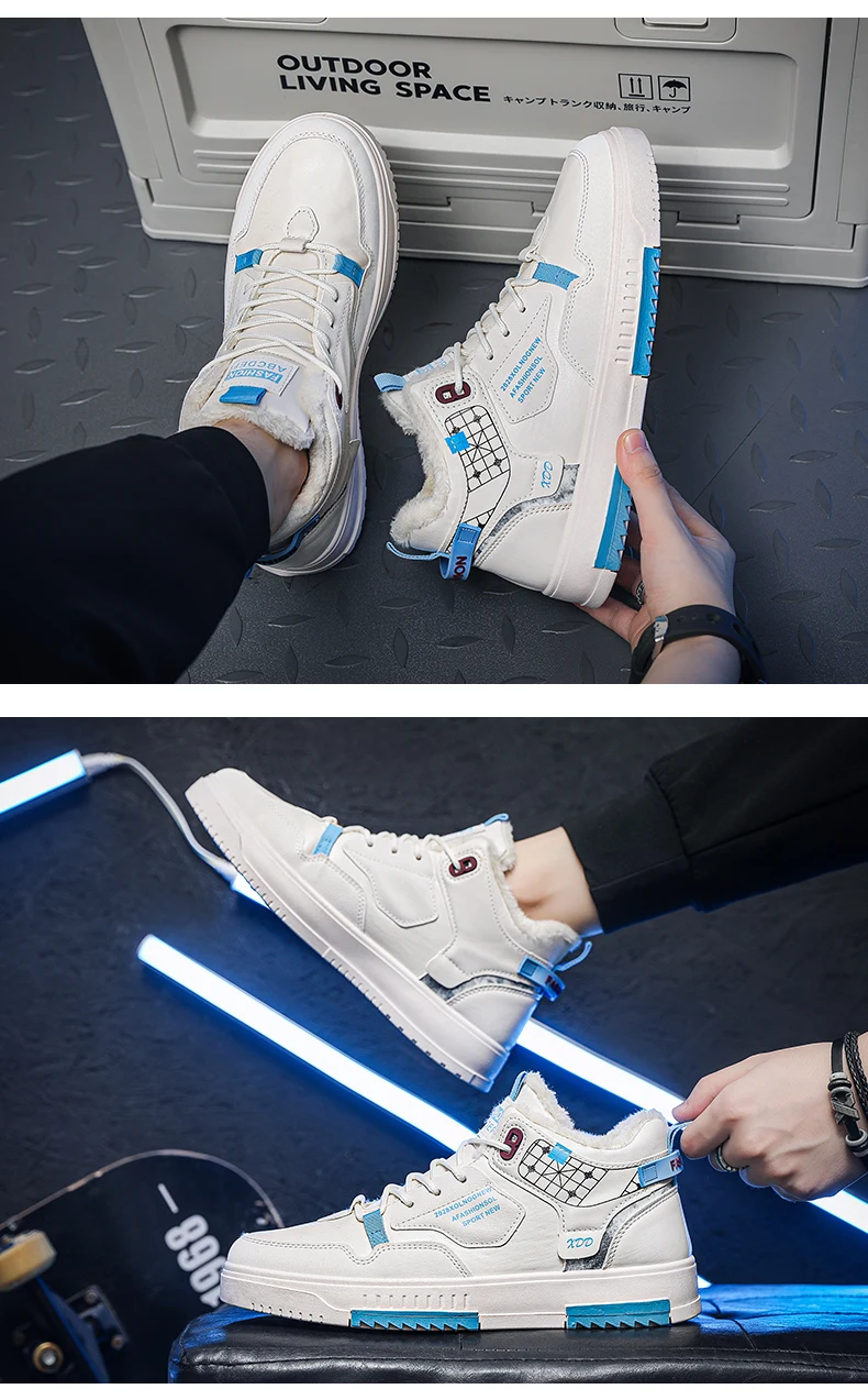Men’s Casual Sport Sneakers – High-Top, Anti-Slip Sole - Image 9
